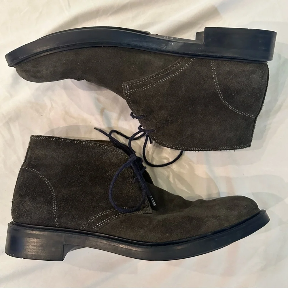 To Boot New York Adam Derrick Men’s Gray Suede Derby Chukka Boot Lace Up Sz 9